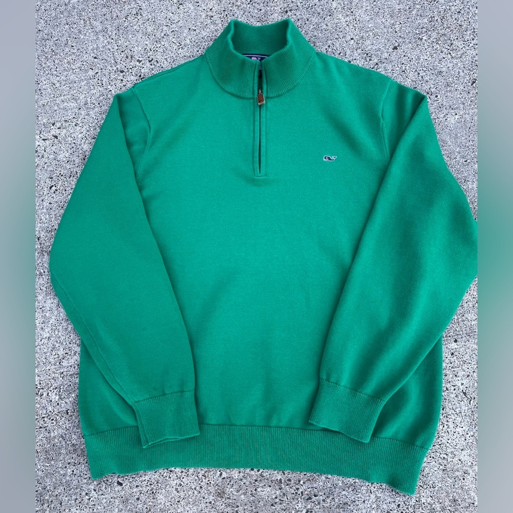 Men’s Vineyard Vines Knit Quarter Zip Sweater - Size XL